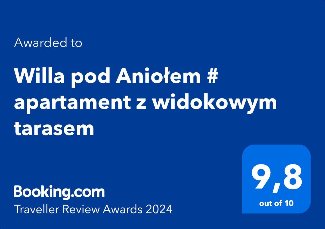 Willa Pod Aniolem # Apartament Z Widokowym Tarasem 什恰夫尼察 外观 照片